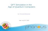 QFT Simulation in the Age of Quantum Computersqc/files/slides-3.pdfRepresenting Quantum Fields A field is a list of values, one for each location in space. A quantum field is a superposition
