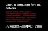 Liszt, a language for PDE solvers - Stanford Universityppl.stanford.edu/papers/CGO2012-3.pdfPSAAP’S CODE PORTED TO LISZT Full system scramjet simulation [Pecnik et al.] •~2,000