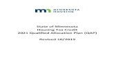 2021 Qualified Allocation Plan - novoco.com...2021 Qualified Allocation Plan (QAP) Revised 10/2019 . The Minnesota Housing Finance Agency does not discriminate on the basis of race,