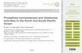 Phosphate monoesterase and diesterase activities in the ...€¦ · Phosphate monoesterase and diesterase activities in the North and South Paciﬁc Ocean M. Sato1, R. Sakuraba2,