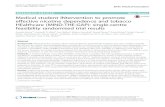 Medical student INtervention to promote effective nicotine ...€¦ · examination (OSCE) scores for smoking cessation skills, with role-playing next, but both conditions were signifi-cantly