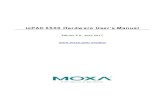 ioPAC 5500 Hardware User's Manual - Moxa · 2019. 1. 10. · The ioPAC 5500 standalone controllers use an ARM9 based industrial -grade CPU for the main system, with ARM Cortex™