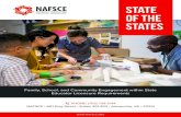 State of the States...SAE OF E SAES: FAMILY, SCOO, AN CONY ENGAGEEN WN SAE ECATOR CENSRE REREENS 7 NAFSCE endorses the family engagement definition developed in 2010 by the National