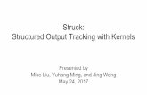 Struck: Structured Output Tracking with Kernels Mike Liu ...cseweb.ucsd.edu/classes/sp17/cse252C-a/CSE252C_20170524.pdf2017/05/24  · 8 Babenko, Boris, Ming-Hsuan Yang, and Serge
