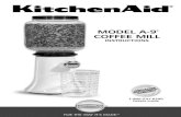 MODEL A-9 COFFEE MILL - SmallAppliance.com...Model A-9® Coffee Mill Operation Before First Use Wash the bean hopper, bean hopper lid, and measuring glass in hot, soapy water. Rinse