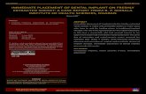 IMMEDIATE PLACEMENT OF DENTAL IMPLANT ON ...bjhsnepal.org/images/pdf/aug2017/CR10DrBishalBabuBasnet.pdf1. Augthum M, Yildirim M, Spiekermann H, Biesterfeld S. Healing of bone defects