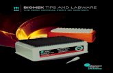BIOMEK TIPS AND LABWARE - Beckman Coultercolor-coded tip racks are built into Biomek software to make setup, method writing and operation even more efficient. As a crucial component