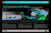 Carbon Monoxide Alarm Considerations for Code Authorities · 2019. 10. 31. · 01 Carbon Monoxide Alarm Considerations for Code Authorities Alarm overview Carbon monoxide alarms incorporate