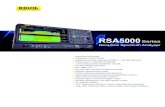 RSA5000Series...Tracking Generator Tracking Generator Output RSA5032 RSA5032-TG RSA5065 RSA5065-TG Frequency Range - 100 kHz to 3.2 GHz - 100 kHz to 6.5 GHz Output Level Range - -40