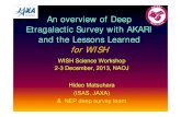 An overview of Deep Etragalactic Survey with AKARI and the ......2013/12/02  · An overview of Deep Etragalactic Survey with AKARI and the Lessons Learned for WISH WISH Science Workshop