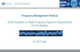 Frequency Management Webinar...Use of frequencies Special frequencies 2016-10-04 9 • Special frequencies identified in Annex 10: – 121.500 MHz; aeronautical emergency frequency