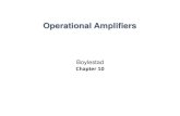 Operational Amplifiers - Çankaya Üniversitesi · 2016. 11. 9. · Operational Amplifiers. DC-Offset Parameters Input offset voltage Input offset current Input offset voltage and