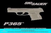 P365 - MCARBO Manuals/Sig-Sauer-P365...SIG SAUER, Inc. specifically disclaims responsibility for any damage or injury whatsoever occurring in connection with, or as a result of, the