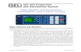SEL-421 Protection and Automation System...2011/12/15  · SEL-421 Data Sheet Schweitzer Engineering Laboratories, Inc. 2 Digital Relay-to-Relay Communications. Use MIRRORED BITS®