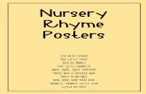 Nursery Rhyme Posters 2 - Simple Living. Creative Learning · 2018. 12. 4. · Nursery Rhyme Posters Itsy Bitsy Spider This Little Piggy Jack Be Nimble Five Little Monkeys Mary, Mary,
