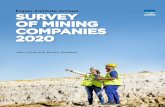 Fraser Institute Annual Survey of Mining Companies 2020 · 2021. 2. 22. · 2020 Mining Survey—Executive Summary This report presents the results of the Fraser Institute’s 2020