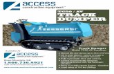 Track Dumper TC50 AV front - Access Construction Equipment · 2019. 9. 4. · Track Dumper Model rrcso AV Features: Bucket lifts and dumps up to 58 in (147cm) 26 in wide (66cm)- narrow