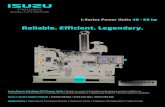Isuzu Power Solutions - Reliable. Efficient. Legendary. · 2019. 8. 29. · Reliable. Efficient. Legendary. L-Series Power Units 48 – 60 hp Isuzu Power Solutions MTS Power Units