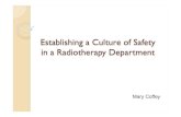 Establishing a culture of safety in a radiotherapy departmentindico.ictp.it/event/a13209/session/1/contribution/15/...Creating a Safety Culture ! Patients have a right to expect high