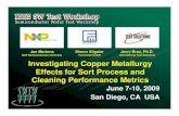 NXP Semiconductors Germany Feinmetall GmbH ......Investigating Copper Metallurgy Effects for Sort Process and Cleaning Performance Metrics June 7-10, 2009 San Diego, CA USA Jan Martens