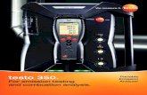 testo 350. - Lerd Thai Supply...The testo 350 Portable Emission Analyzer Use it for testing: State and Local Protocols • EPA methods • CTM 030, 034 • ASTM D6522 • SCAQMD 1110.2