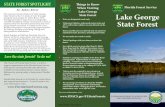 Lake George State Forest - fdacs.gov · to practice sustainable forest management. Timber harvesting practices follow the Florida Department of Agriculture and Consumer Services guide