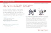 DATA SHEET HyPerforma 50 L Single-Use Mixer HyPerforma ......HyPerforma S.U.M. system consists of a mixer tank, available in 50, 100, 200, 500, 1,000, and 2,000 L sizes, with the Touchscreen