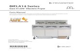 BIELA14 Series - Frymasterfm-xweb.frymaster.com/service/udocs/Manuals/8197260.pdf · 2017. 7. 19. · BIELA14 Series Gen II LOV™ Electric Fryer Parts Manual This manual is updated