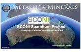 SCONI Scandium Project - Cummings...Metallica Minerals (ASX : MLM) 3 Asset Groups 1. SCONI Scandium Project 100% Scandium-Cobalt-Nickel – Greenvale, QLD Positive PFS at DFS Stage