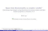 Calculating loop integrals using dimensional recurrence ...yorks/mlwg/LeeLL...Space-time dimensionality as complex variable1 Calculating loop integrals using dimensional recurrence
