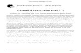 CERTIFIED BEAR-RESISTANT PRODUCTSigbconline.org/wp-content/uploads/2020/09/200923_Certified_Produc… · Aluminum horse pannier 24”x13”x18” ... COOLERS REQUIRE USE OF BOLTS