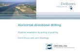 Horizontal directional drillingHorizontal directional drilling Horizontal directional drilling is the most used trenchless method for pipeline installation. • In the Past, pipelines