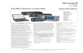 HC900 Hybrid Controller Technical Overview...51-52-03-31 Page 2 Non-redundant Architectures RS-485 twisted pair HC900 1042-OI orEthernet 10Base-T 100 m Process 3rd party OI Single