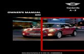 OWNER'S MANUAL - MotoringFile - The worlds largest MINI ...Cooper Cooper S John Cooper Works Congratulations on your new MINI This Owner's Manual should be considered a permanent part