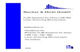 Becker & Hickl GmbH · Becker & Hickl GmbH 2020 FLIM Systems for Zeiss LSM 980 Laser Scanning Microscopes Addendum to Handbook for Modular FLIM Systems for Zeiss ... As for the LSM