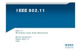 IEEE 802 · 2011. 2. 2. · SGI 59% 77% 564% 1095% . 802.11n - 20MHz Channel Mask New 20MHz spectral mask Same as IEEE 802.11a Mask Modified signal floor at 30MHz – From -40dBr