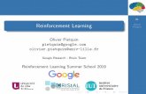 RL Reinforcement Learning Pietquin OlivierOlivier Pietquin Introduction MDP Long term vision Policy Value Function Dynamic Programming Markov Decision Processes (MDP) De nition (MDP)