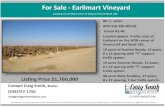 For Sale Earlimart Vineyard - LoopNet...For Sale -Earlimart Vineyard Located on the NW corner of Avenue 64 and Road 160 • 80 +/-acres • APN 318-290-005,06 • Zoned AE-40 • Located