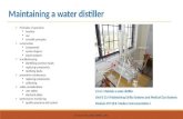 Water distiller: purify water - Frank's Hospital Workshop · 2020. 6. 16. · Water distiller: purify water ... surface of the Earth in the form of rain. ... Distilled water is needed