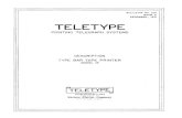 TELETYPE I· PRINTING TELEGRAPH SYSTEMS DESCRIPTION … · 2016. 1. 30. · bulletin no. 126 issue 2 december i 1931 teletype printing telegraph systems description type bar tape