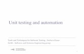 Unit testing and automation - Free University of Bozen-Bolzanorusso/TTST/05.ModernUnitTesting.pdf · 2020. 11. 3. · Unit testing and automation. 2 • Eclipse/IntellJ IDEA • JUnit