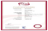 Certificate of Suitability AS4777 - SUNNY TRIPOWER (STP3 ......Output: (3P+N+PE) 50/60Hz 7.6A 5000VA Class 1, IP65 IEC 62109-1 Ed. 1.0 IEC 62109-2 Ed. 1.0 AS/NZS 4777.2:2015 Nil SAA182533