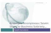 Acquirers Anonymous: Seven Steps to Business Sobriety…people.stern.nyu.edu/adamodar/pdfiles/country/AcqAnon... · 2019. 5. 10. · 3 And the long-term follow up is not positive