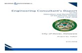 Engineering Consultant’s Report - Dover, Delaware...Engineering Consultant’s Report on the Operation and Maintenance of the Electric System Fiscal Year 2018 City of Dover, Delaware