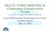 MULTI-TOWN MEETING & Community Conservation Forum · 2014. 5. 25. · –1974: 7,189 acres (fee ownership only) –1984: 16,184 acres (fee ownership only) –1994: 24,584 acres (total