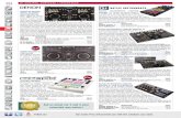 224 DJ CONTROL SURFACES / INTERFACES...layout ideas from the DN-MC6000 and MC3000 platforms. Jog wheels and faders have the professional grade and high-quality feel that Denon DJ customers
