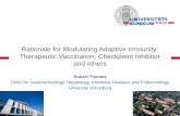Rationale for Modulating Adaptive Immunity: Therapeutic Vaccination, Checkpoint ...regist2.virology-education.com/presentations/2018/... · 2018. 11. 15. · Rationale for Modulating