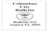 Columbus City Bulletin · 2016. 8. 13. · 1 BID NOTICES - PAGE # 1 Columbus City Bulletin (Publish Date 08/13/16) 4 of 93. ... PAGE # 2 Columbus City Bulletin (Publish Date 08/13/16)