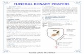 FUNERAL ROSARY PRAYERS - St Mary Anacortes...1. Sign of the ross: Leader: In the name of the Father, and of the Son, and of the Holy Spirit. Amen. In times of sickness and death, prayers
