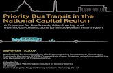 Priority Bus Transit in the National Capital Region Region TPB TIGER 091509.pdfThe Washington, DC, metropolitan area encompasses the District of Columbia and the surrounding suburbs